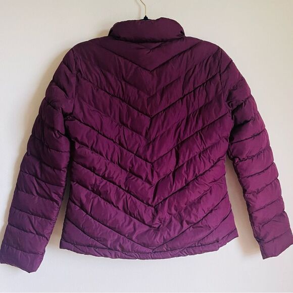 GAP Burgundy Puffer Winter Jacket Medium - Picture 5 of 6
